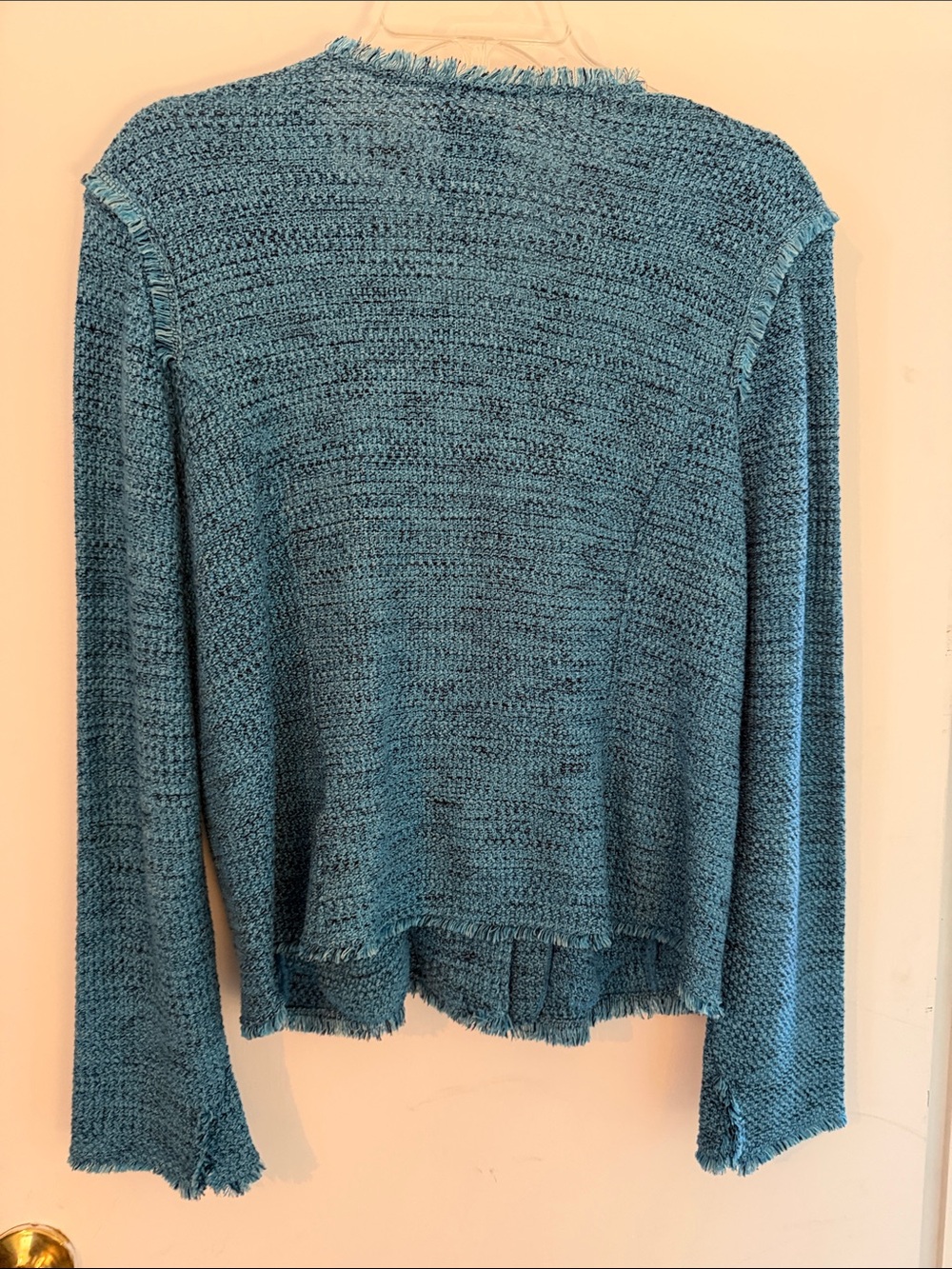 NIC+ZOE Teal Button-Front Knit Cardigan with Zip Pockets - Picture 2 of 2
